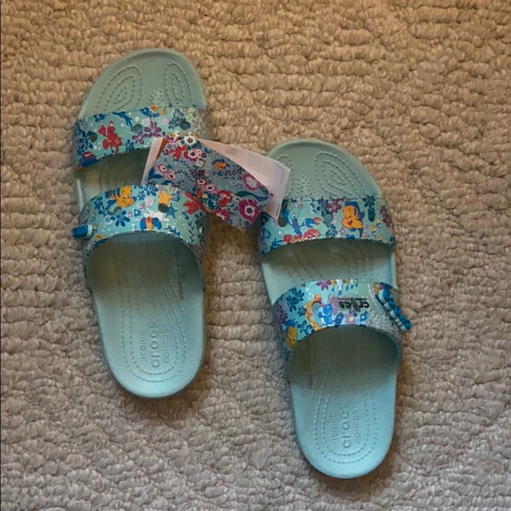 Disney little mermaid croc sandals